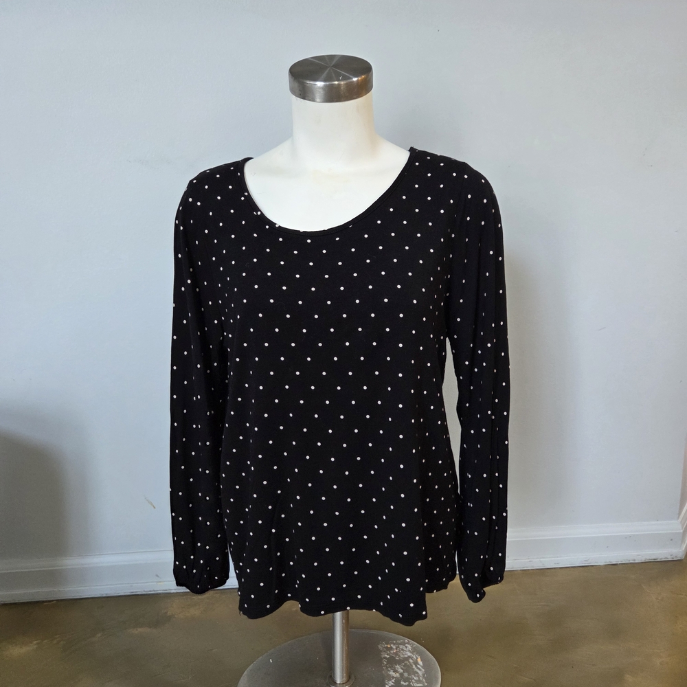 Black Polka Dot H&M MAMA Women's Nursing Top